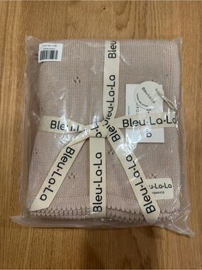 Oatmeal beige Bleu La La blanket